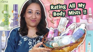 Ranking All My Body Mists  My Entire Body Mist Collection Watch To Know Which You Should not Miss [upl. by Ecahc]