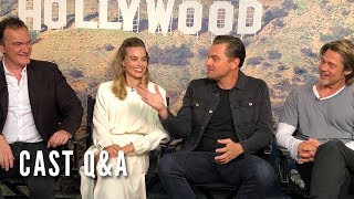 ONCE UPON A TIME IN HOLLYWOOD  Cast QampA [upl. by Ariec]