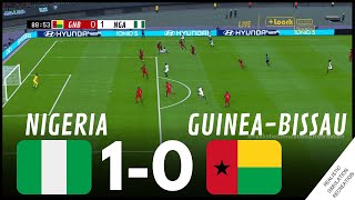 AFCON2023 Nigeria 10 GuineaBissau  HIGHLIGHTS • Simulation amp Recreation from Video Game [upl. by Anahcra]