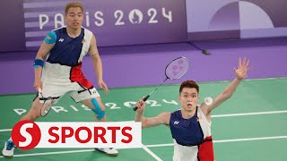 Paris 2024 AaronWooi Yik pass first group test PearlyThinaah lose to top China pair [upl. by Azenav735]