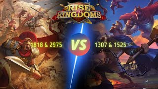 RoK Rise of Kingdom 1818 amp 2975 vs 1307 amp 1525  Pass 4 3 riseofkingdoms kvk C12046 [upl. by Luane]