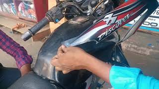 DISCOVER ORIGINAL STICKER INSTALL  BAJAJ DISCOVER 100 MODIFIED [upl. by Anival364]