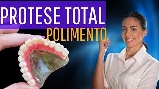 Polimento em prótese total dentária [upl. by Eizzik]