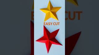 How to Make Star With Paper shorts trending viralvideo [upl. by Dranik]