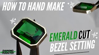 How to Make an Emerald Cut Bezel Setting Edge [upl. by Lisk24]