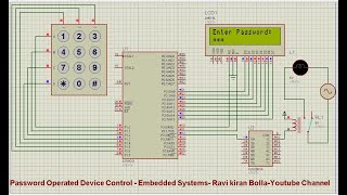 Embedded C programming  Password Operated Device Control Project [upl. by Nosylla]