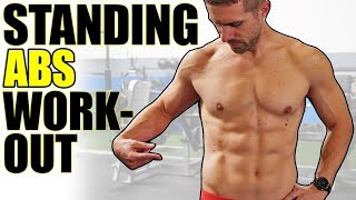 10 MINUTE STANDING ABS ROUTINE  Strong Six Pack Core Workout [upl. by Schramke938]