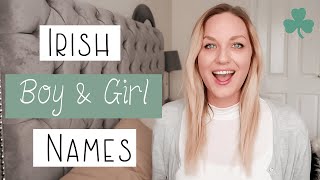 Irish Baby Names with Pronunciation and Meaning  collab with SJ Strum [upl. by Nylsej]