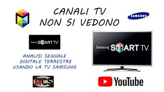 Qualità e potenza del segnale tv DVBT utilizzando la TV Samsung [upl. by Crichton]