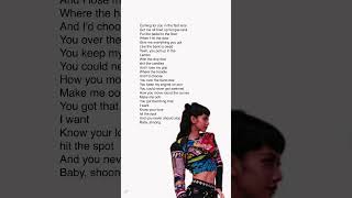 TAEYANG SHOONG ft LISA Lisa part taeyang lisa shoong ygentertainment kpop shorts lyrics [upl. by Cirad792]