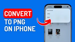 How to Convert a Photo to Png Format on iPhone [upl. by Aidnac683]