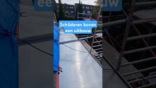 Schilderen boven een uitbouw [upl. by Saval]