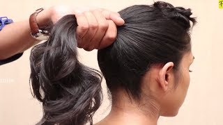 Different Ponytail Hairstyles for Short Hair ★ Simple and beautiful hairstyle for Ladies ★ Updos [upl. by Odnuges754]