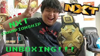 WE ARE NXT NXT Championship Commemorative Replica UNBOXING [upl. by Llerral]