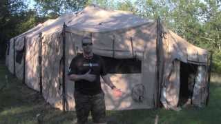 US Military GP Tent  Quick Review [upl. by Glendon703]