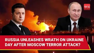 Putin Bombards Kyiv And Lviv With 20 Missiles Multiple Drone After Moscow Terror Attack [upl. by Rolf]