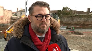 Les Herbiers  Le chantier de la bibliothèque intercommunale est lancée [upl. by Nnahoj759]