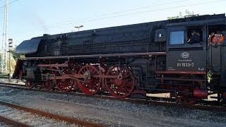 Dampfsonderzug 01 533 ÖGEG zur Hanse Sail am 09082014 von Braunschweig nach Rostock [upl. by Rutger940]