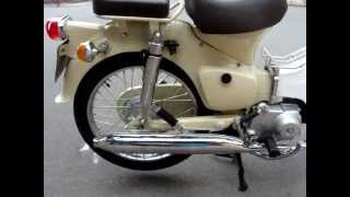 1967 Honda Cub C50 rebuilt in Cream [upl. by Lertnek969]