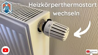 Heizkörperthermostat wechseln  Schritt für Schritt Anleitung ☝️✅ [upl. by Eetnwahs]