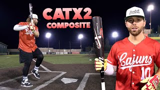 Hitting with the 2025 Marucci CATX2 COMPOSITE  USSSA Baseball Bat Review [upl. by Neehsar]