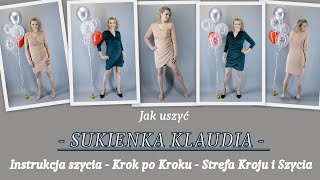 Jak uszyć sukienkę KLAUDIA  Krok po Kroku  Strefa Kroju i Szycia [upl. by Heidy]