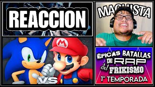 MARIO vs SONIC ◆ REACCIONANDO A LAS ÉPICAS BATALLAS DE RAP DEL FRIKISMO ◆ S1 [upl. by Donal]