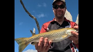 Lake Fyans trout action  Mudeye fishing tips and tricks [upl. by Aneem]