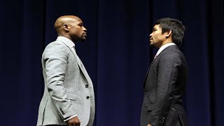 FLOYD MAYWEATHER VS MANNY PACQUIAO  FULL VIDEO FACE OFF  Los Angeles [upl. by Karna]