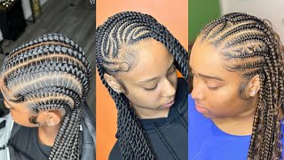 Hottest Braids Hairstyles For African Women Ghana weaving hairstyles  classy hairstyles cornrow [upl. by Harlie]