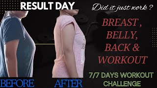 77 Days Workout Challenge ✅ Result DayDid it just work 😯 workout fitness fit [upl. by Erehpotsirhc254]