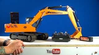 RC ADVENTURES  Powerful 112 Scale Earth Digger 4200XL RC Excavator HydraulicElectric [upl. by Arabrab]