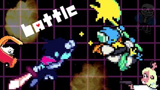 Kris Versus Berdly Deltarune Sprite Animation [upl. by Yramliw]