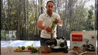 Juicing with the Kuvings Masticating Juicer [upl. by Ahsimet87]