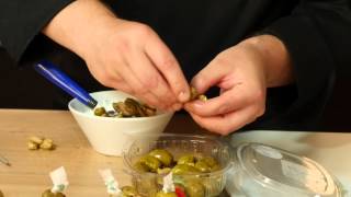 Ficacci Olives  Recipe parmigiana goat’s ricotta Nocellara Etnea Olives [upl. by Aisya]