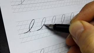 Spencerian script tutorial  Capital I [upl. by Anastasia]