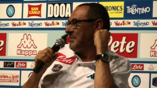 VIDEO SN  Sarri quotVi racconto lepisodio con Etoo E su Higuain e il mio abbigliamentoquot [upl. by Ennagrom]