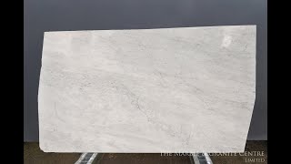 White Carrara C polished 20mm slabs Block no 2802 [upl. by Tillion381]