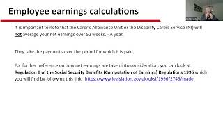 Carers Allowance and the earnings limit [upl. by Idnal]