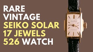 Seiko Solar 17 Jewels Tank Mechanical Watch from the 60s [upl. by Bakerman123]