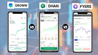 Dhan vs Groww vs Fyers comparison  Dhan app review  fyers trading platform  growwapp safe or not [upl. by Pachston]