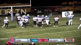 AshlandGreenwood 34 Trevor Nichelson 1yd TD rush [upl. by Elia104]