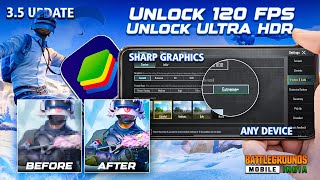 HOW TO ENABLE 120 FPS IN BGMI  GET ULTRA HDR GRAPHICS  120 FPS IN BGMI 35 UPDATE [upl. by Terrance]