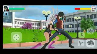 high school fighting game part 2 [upl. by Nahbois7]