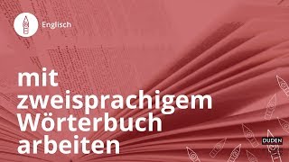 Mit zweisprachigem Wörterbuch arbeiten  Englisch  Duden Learnattack [upl. by Balbur]