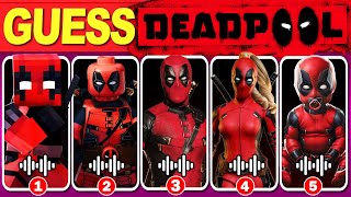 Guess Deadpool Dance And Song by Their Voice  NEW Ultimate Deadpool Quiz  ALL CHARACTERS [upl. by Lede]