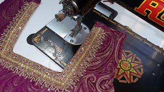 astar ke sath embroidery gala palti karen✂️ [upl. by Butta733]