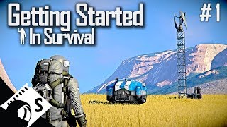 Space Engineers Getting Started in Survival Tutorial Series 1 [upl. by Lateh]