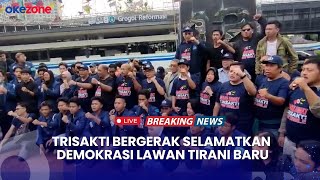 LIVE REPORT  Aksi Demo Mahasiswa Trisakti Desak Jokowi MK KPU Kembali ke Jalur Reformasi [upl. by Whalen]