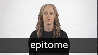 How to pronounce EPITOME in British English [upl. by Floyd887]